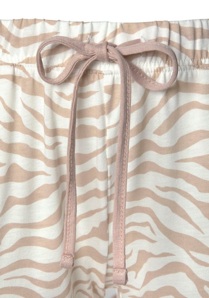 LASCANA Pyjamahose Uni oder mit tollem Animal-Print – Bild 5 von 5