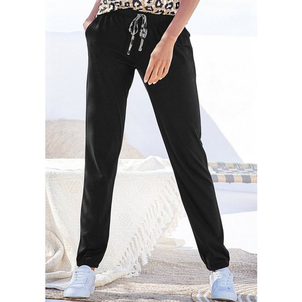 LASCANA Pyjamahose Uni oder mit tollem Animal-Print