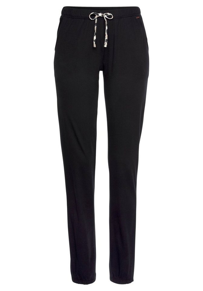 LASCANA Pyjamahose Uni oder mit tollem Animal-Print – Bild 2 von 5