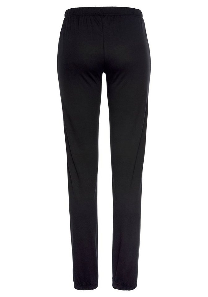 LASCANA Pyjamahose Uni oder mit tollem Animal-Print – Bild 4 von 5