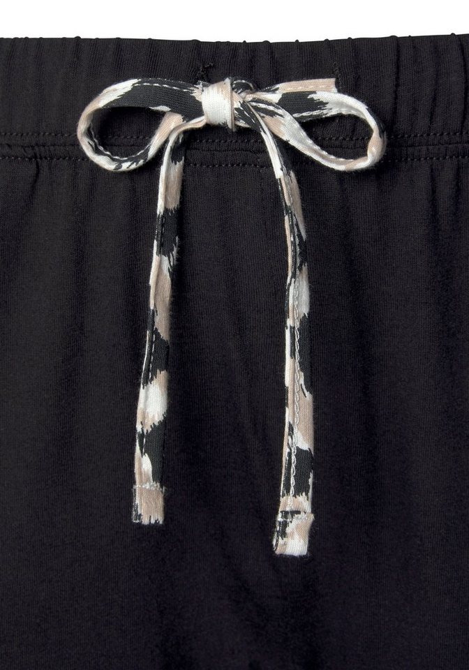 LASCANA Pyjamahose Uni oder mit tollem Animal-Print – Bild 5 von 5