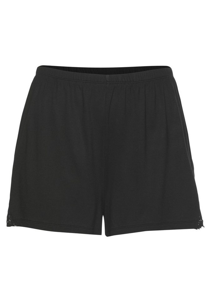 LASCANA Pyjamashorts mit edlen Spitzendetails – Bild 2 von 5