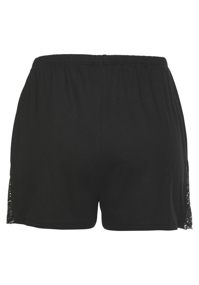 LASCANA Pyjamashorts mit edlen Spitzendetails – Bild 4 von 5