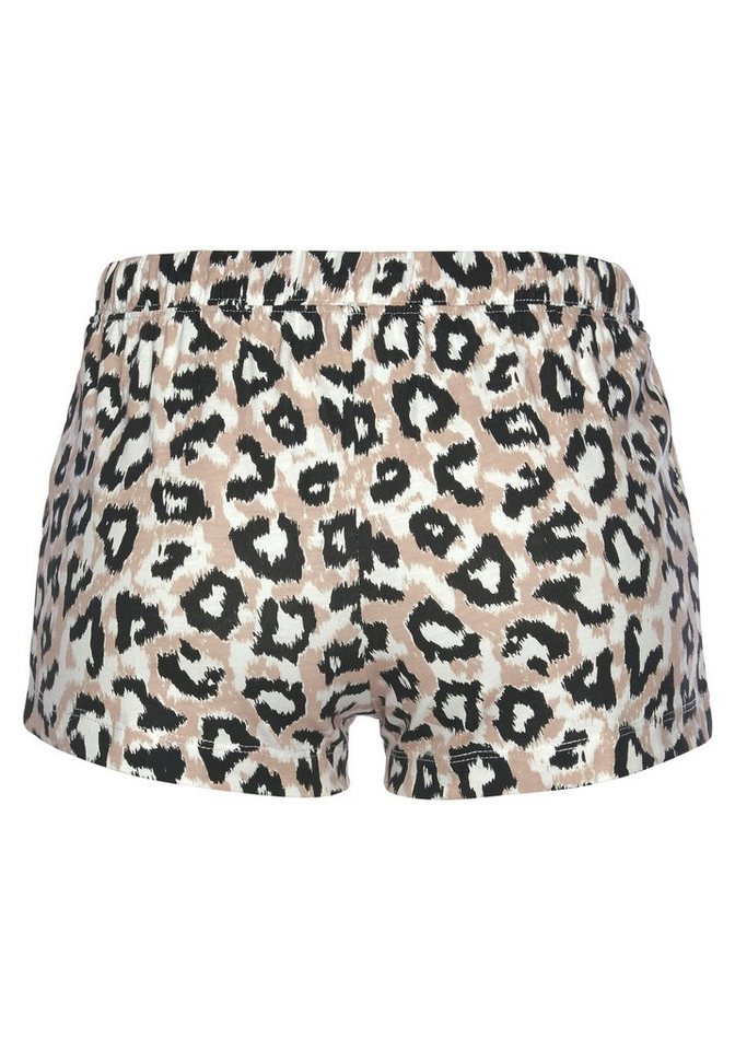 LASCANA Pyjamashorts Uni oder mit schönem Animal-Print – Bild 4 von 5