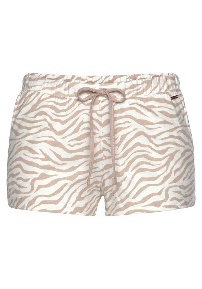 LASCANA Pyjamashorts Uni oder mit schönem Animal-Print – Bild 2 von 5