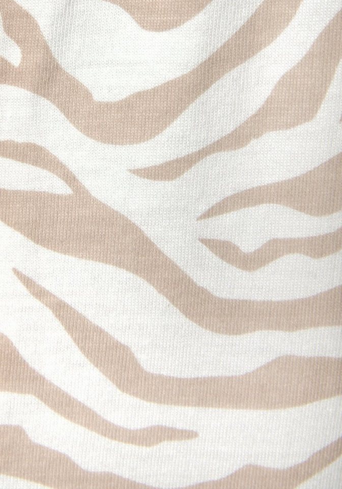 LASCANA Pyjamashorts Uni oder mit schönem Animal-Print – Bild 5 von 5