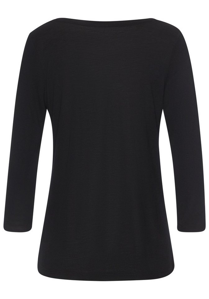 LASCANA Rundhalsshirt mit glänzendem Print – Bild 4 von 5
