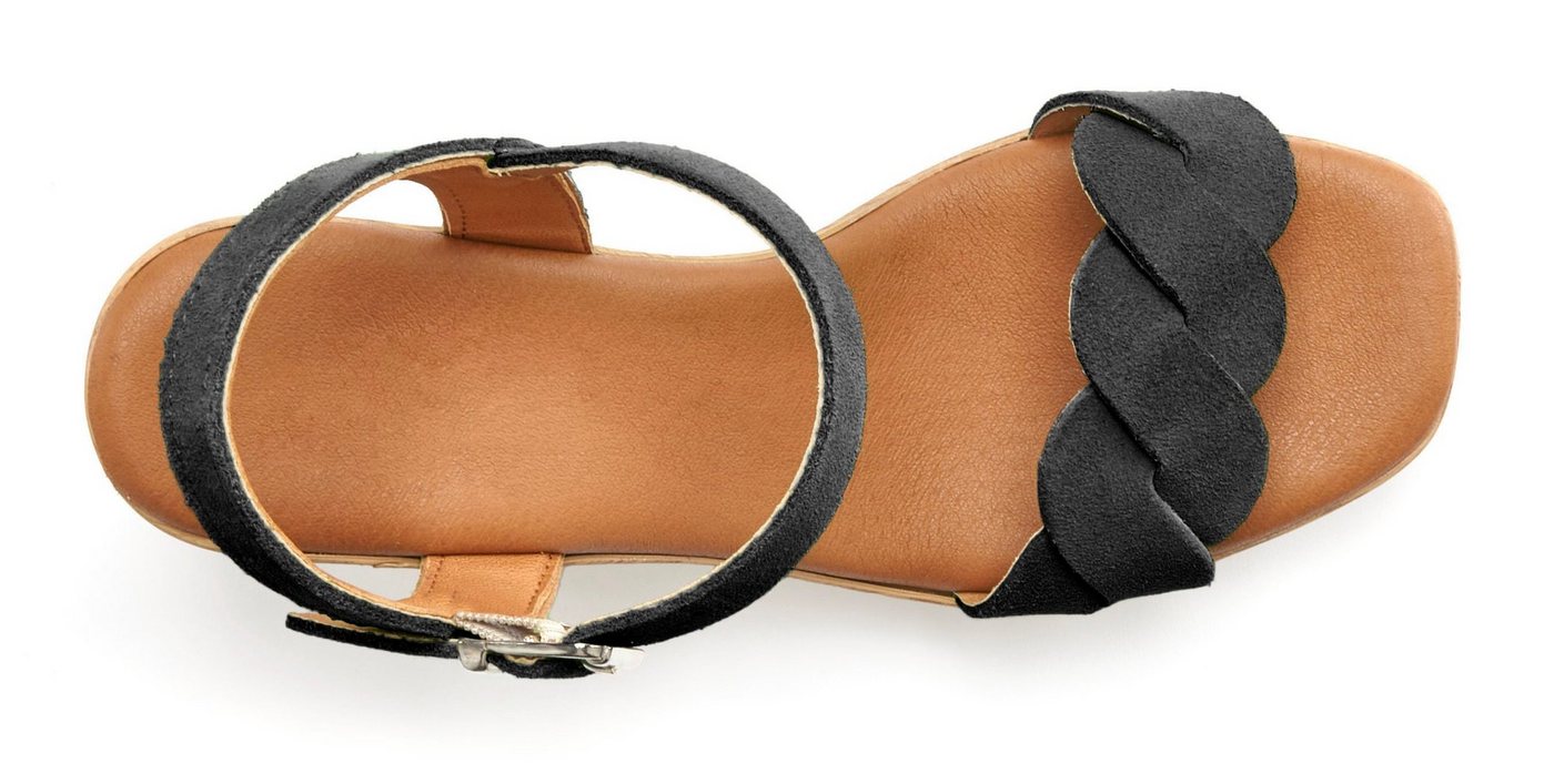LASCANA Sandale, Sandalette, Sommerschuh Riemchensandalette aus weichem Leder mit Blockabsatz – Bild 3 von 5