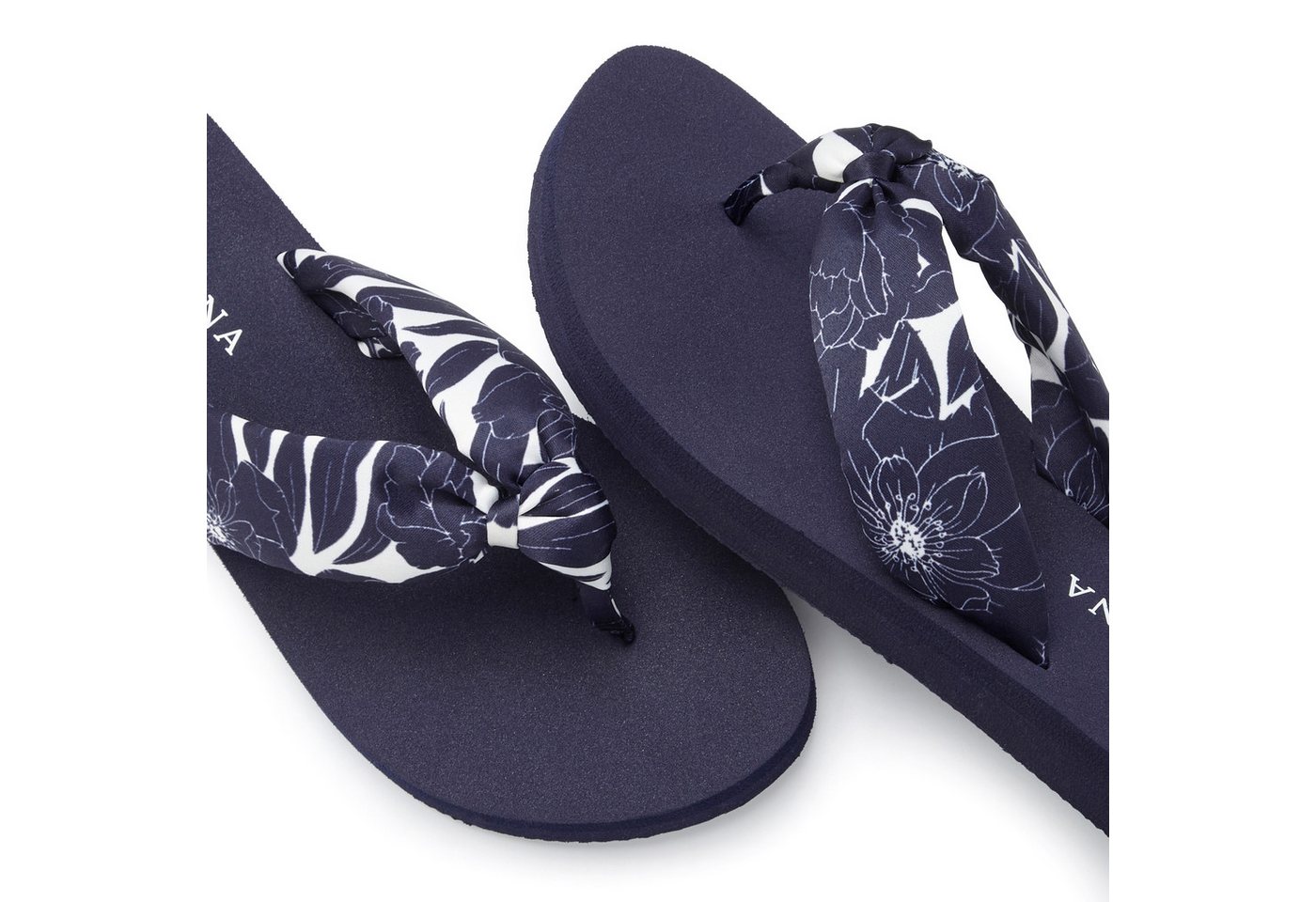 LASCANA Sandale, Badeschuh, Pantolette, Badelatsche, Flip Flop, Sommerschuh, Badezehentrenner Zehentrenner ultraleicht mit softem Band VEGAN – Bild 4 von 5