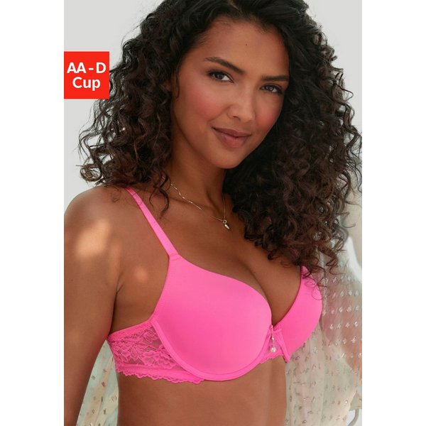 LASCANA Schalen-BH, BH mit Bügel, T-Shirt-BH, als Dessous-Set kombinierbar mit Spitzenrücken, große Größen, sexy Dessous, sexy Unterwäsche