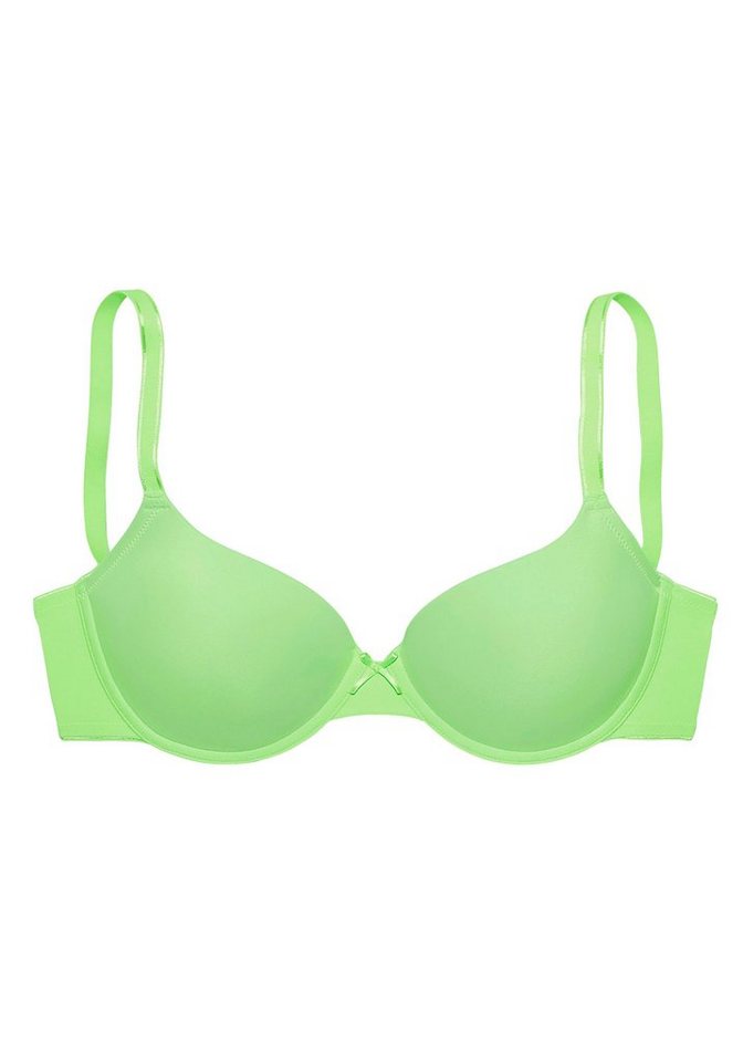 LASCANA Schalen-BH, T-Shirt-BH, Bügel-BH, Ela - perfect basic aus seidiger Microfaser, bequemer BH, große Größen – Bild 2 von 5