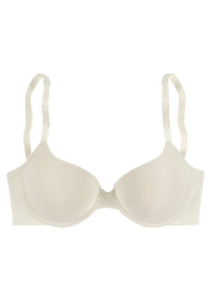 LASCANA Schalen-BH, T-Shirt-BH, Bügel-BH, Ela - perfect basic aus seidiger Microfaser, bequemer BH, große Größen – Bild 2 von 5