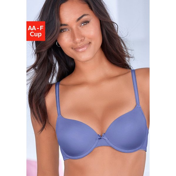 LASCANA Schalen-BH, T-Shirt-BH, Bügel-BH, Ela - perfect basic aus seidiger Microfaser, bequemer BH, große Größen