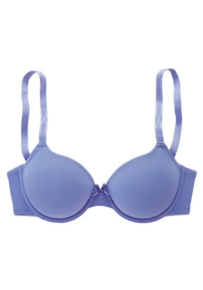 LASCANA Schalen-BH, T-Shirt-BH, Bügel-BH, Ela - perfect basic aus seidiger Microfaser, bequemer BH, große Größen – Bild 2 von 5