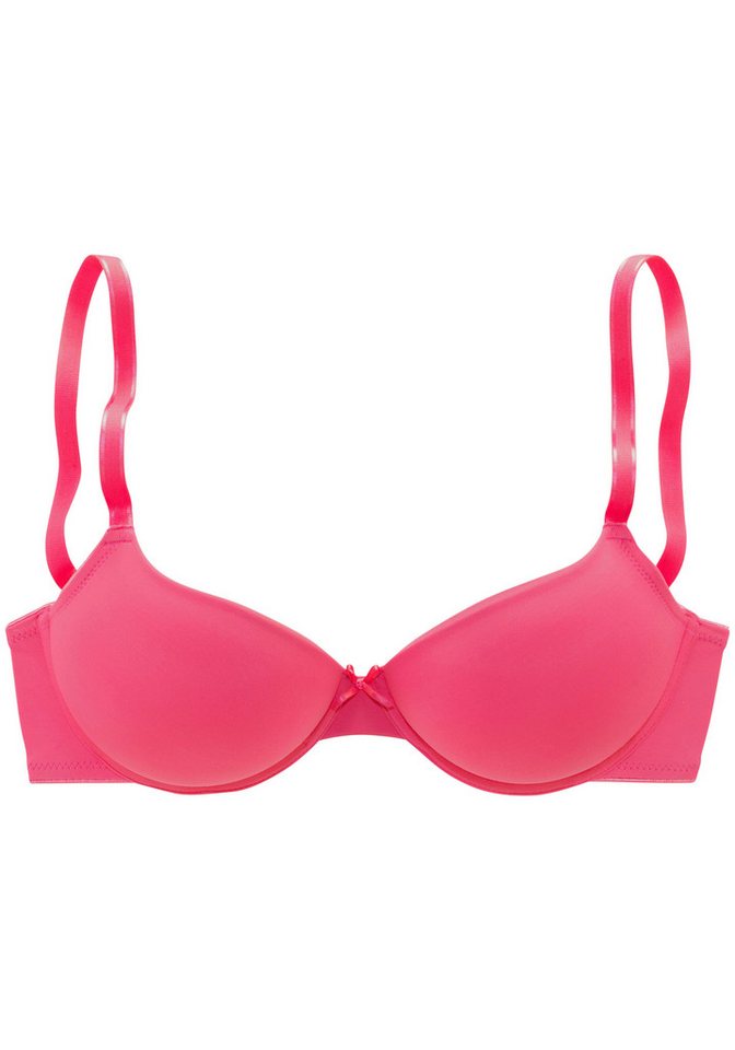 LASCANA Schalen-BH, T-Shirt-BH, Bügel-BH, Ela - perfect basic aus seidiger Microfaser, bequemer BH, große Größen – Bild 2 von 5