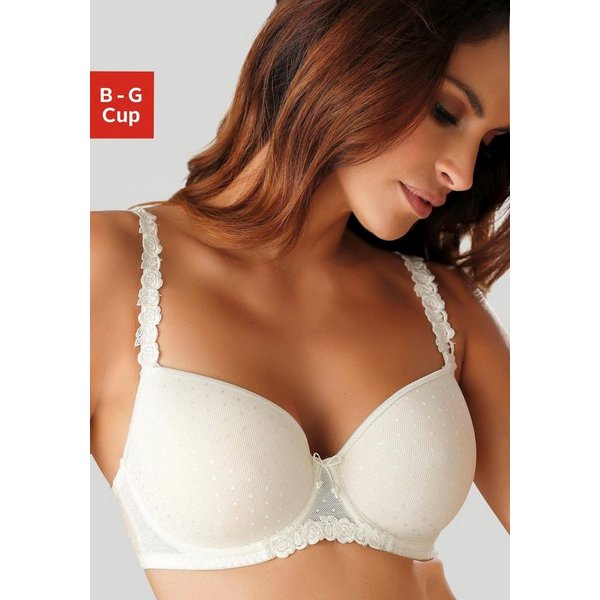LASCANA Schalen-BH, Dirndl-BH, Bügel-BH mit verzierten Trägern, Dessous