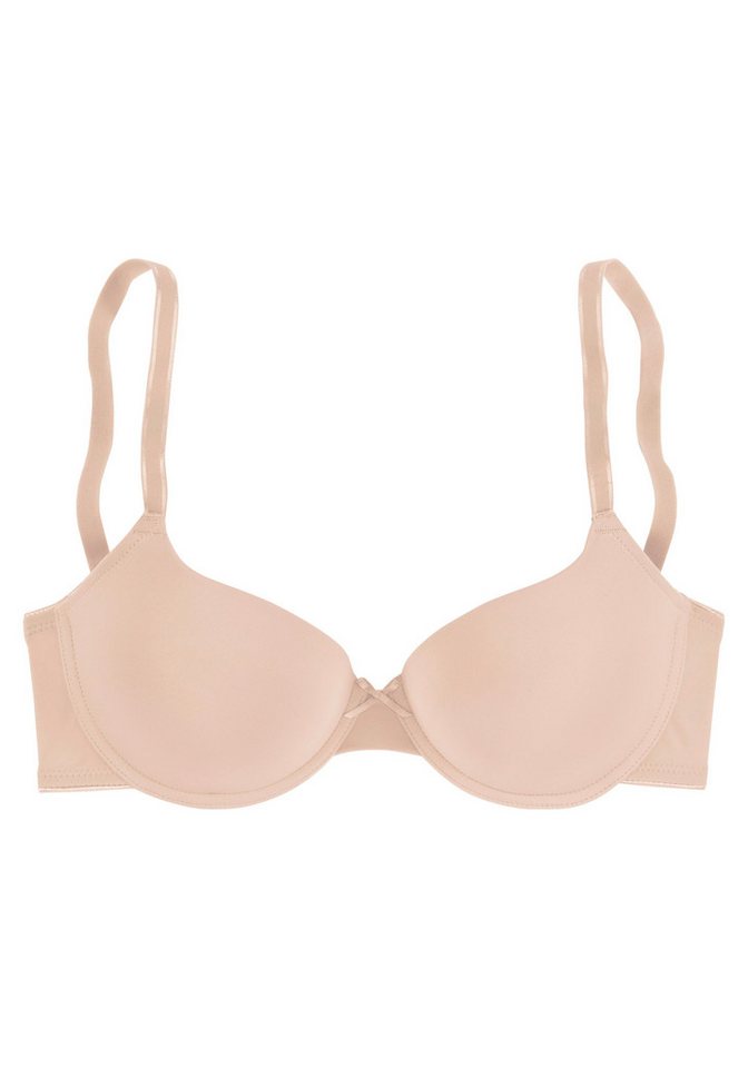 LASCANA Schalen-BH, T-Shirt-BH, Bügel-BH, Ela - perfect basic aus seidiger Microfaser, bequemer BH, große Größen – Bild 2 von 5