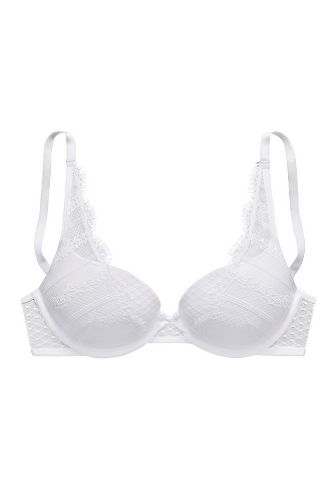LASCANA Schalen-BH, BH mit Bügel, Spitzen-BH im High-Apex-Design als Dessous-Set kombinierbar, sexy Unterwäsche, sexy Dessous – Bild 2 von 4