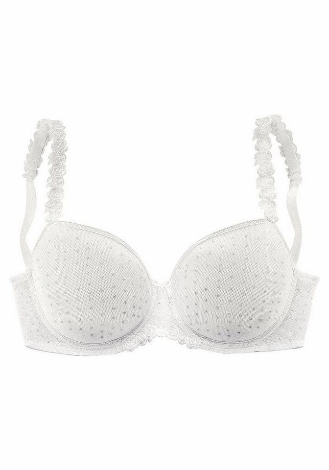 LASCANA Schalen-BH, Dirndl-BH, Bügel-BH mit verzierten Trägern, Dessous – Bild 2 von 5