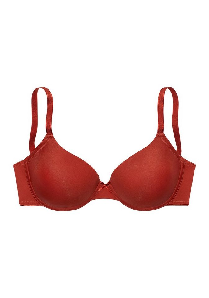 LASCANA Schalen-BH, T-Shirt-BH, Bügel-BH, Ela - perfect basic aus seidiger Microfaser, bequemer BH, große Größen – Bild 2 von 5