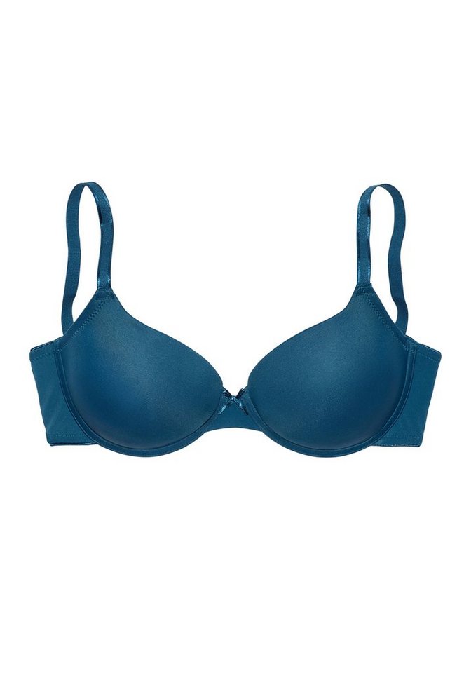 LASCANA Schalen-BH, T-Shirt-BH, Bügel-BH, Ela - perfect basic aus seidiger Microfaser, bequemer BH, große Größen – Bild 2 von 5