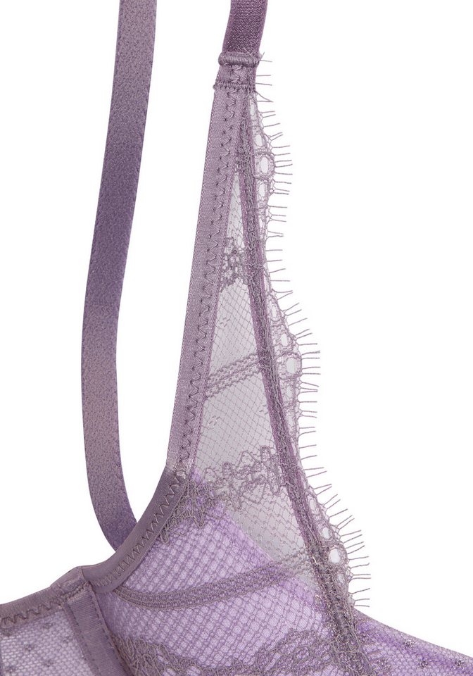 LASCANA Schalen-BH, BH mit Bügel, Spitzen-BH im High-Apex-Design als Dessous-Set kombinierbar, sexy Unterwäsche, sexy Dessous – Bild 5 von 5