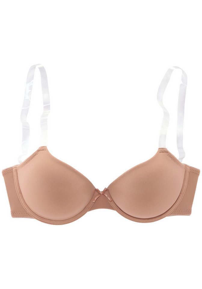 LASCANA Schalen-BH, T-Shirt-BH, Dirndl-BH, Ela mit transparenten Trägern, mit Bügel, Sommer, bequemer BH – Bild 2 von 5