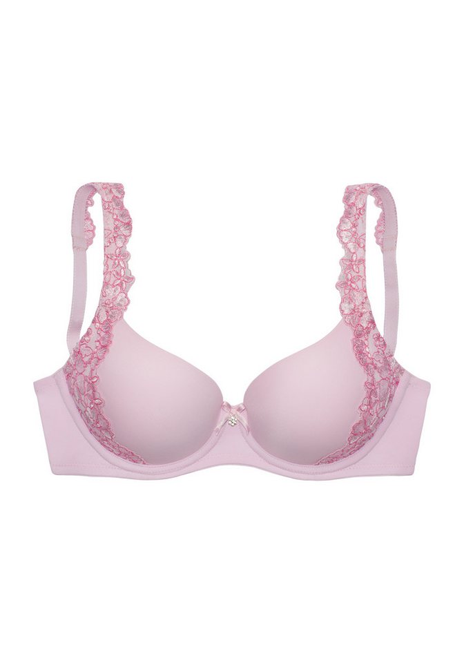 LASCANA Schalen-BH, BH mit Bügel, Dirndl-BH, Wanda mit seitlicher Stickerei Spitze, als Dessous-Set kombinierbar – Bild 2 von 5