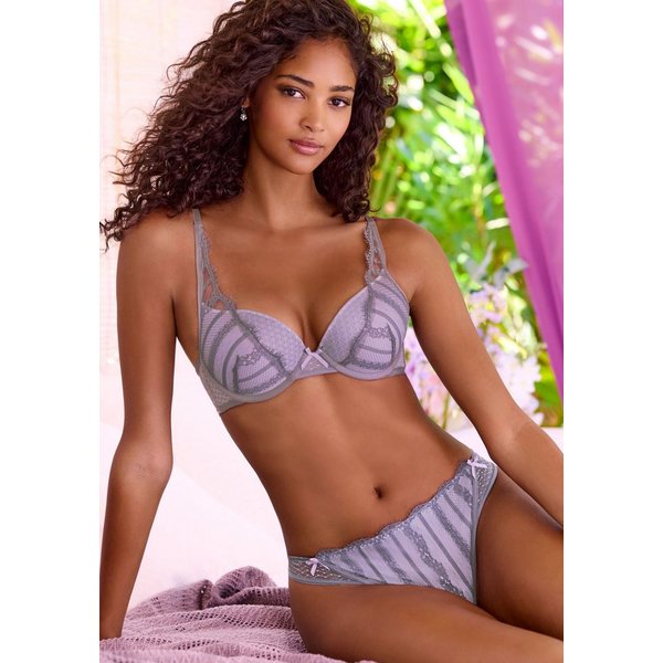 LASCANA Schalen-BH, BH mit Bügel, Spitzen-BH im High-Apex-Design als Dessous-Set kombinierbar, sexy Unterwäsche, sexy Dessous