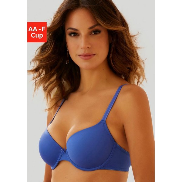 LASCANA Schalen-BH, T-Shirt-BH, Bügel-BH, Ela - perfect basic aus seidiger Microfaser, bequemer BH, große Größen