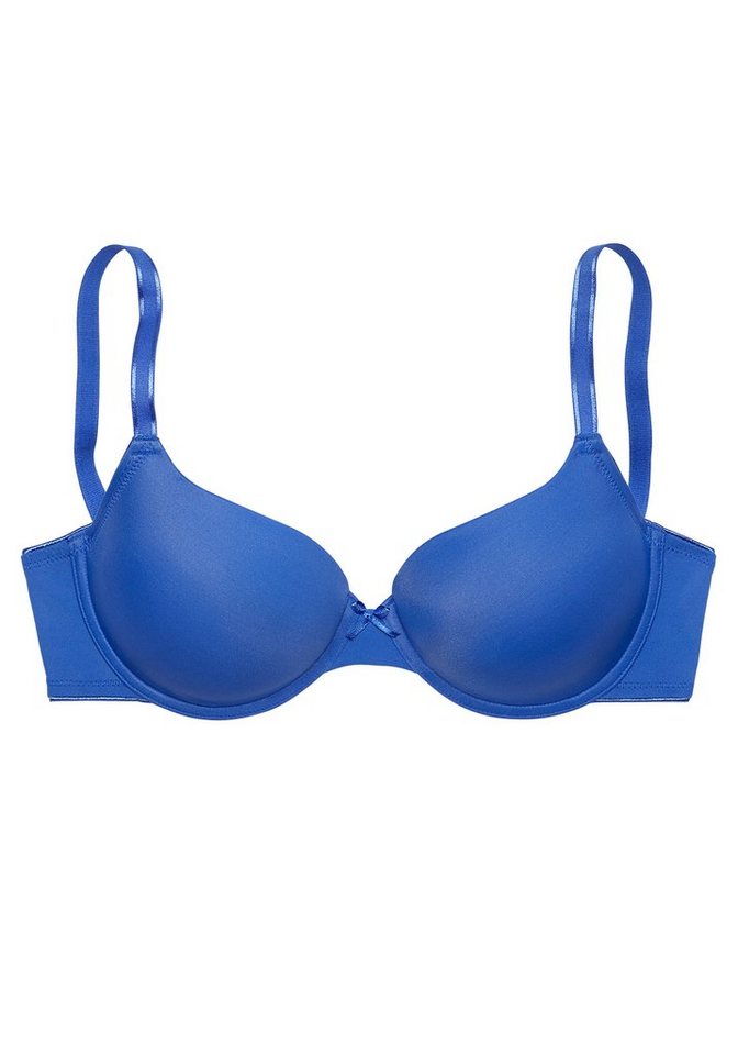 LASCANA Schalen-BH, T-Shirt-BH, Bügel-BH, Ela - perfect basic aus seidiger Microfaser, bequemer BH, große Größen – Bild 2 von 5