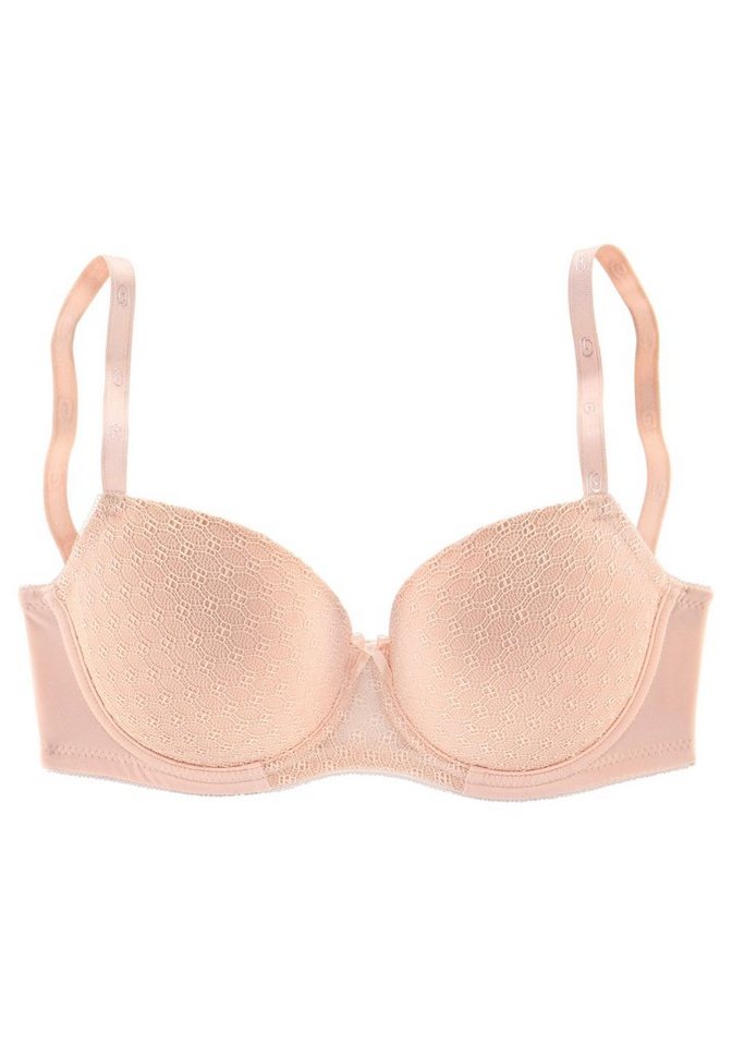 LASCANA Schalen-BH, Bügel-BH, Dirndl-BH mit graphischer Spitze, Dessous – Bild 2 von 5