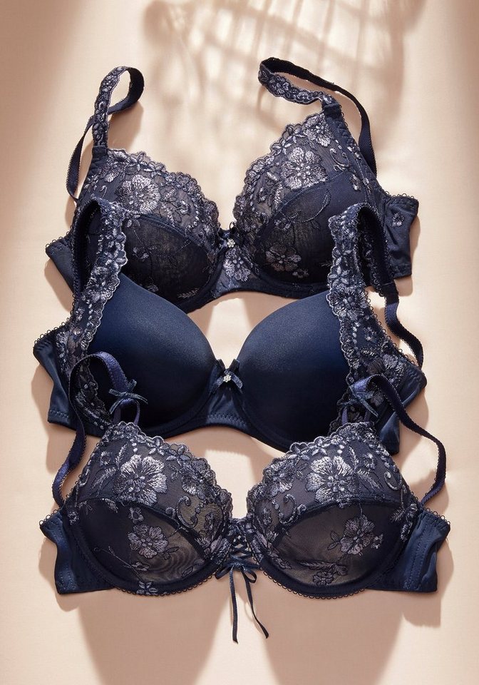LASCANA Schalen-BH, BH mit Bügel, Dirndl-BH, Wanda mit seitlicher Stickerei Spitze, als Dessous-Set kombinierbar – Bild 5 von 5