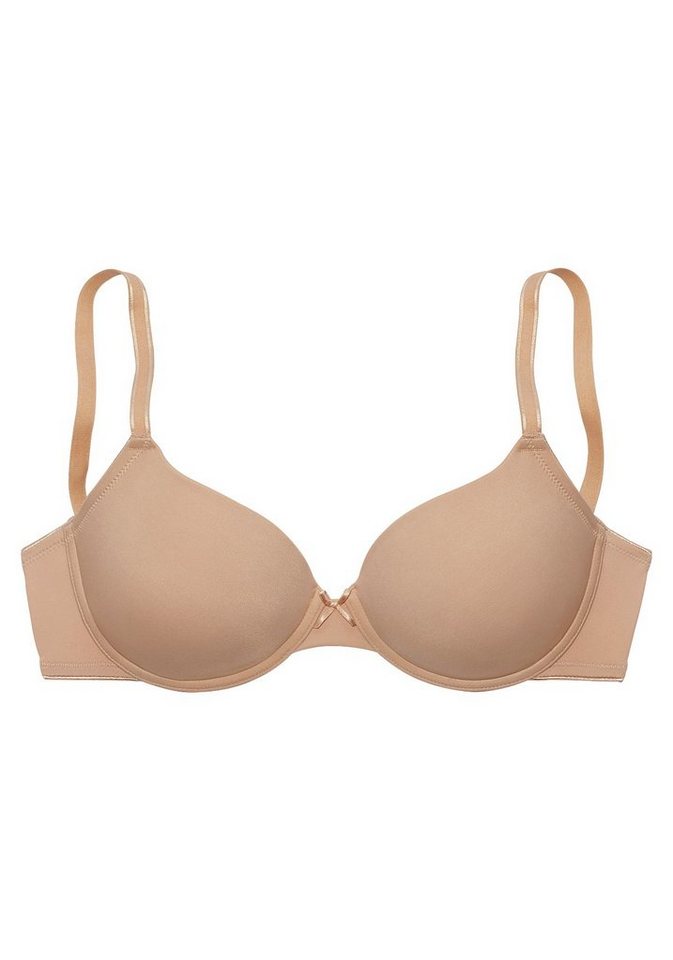 LASCANA Schalen-BH, T-Shirt-BH, Bügel-BH, Ela - perfect basic aus seidiger Microfaser, bequemer BH, große Größen – Bild 2 von 5