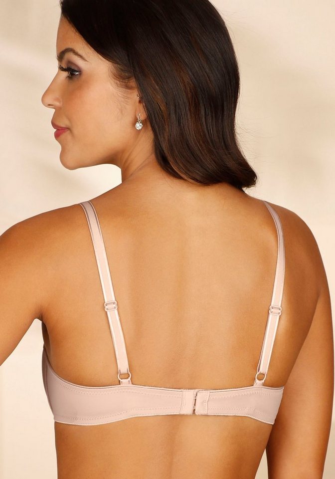 LASCANA Schalen-BH, T-Shirt-BH, Bügel-BH, Ela - perfect basic aus seidiger Microfaser, bequemer BH, große Größen – Bild 3 von 5