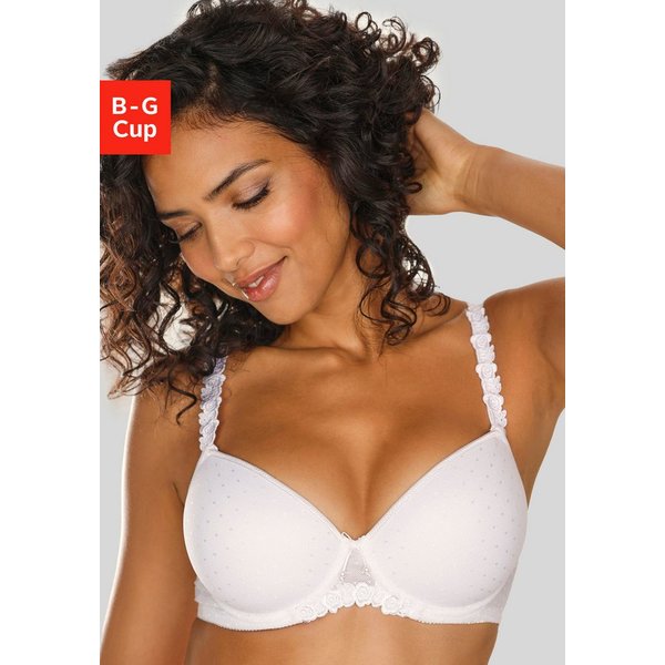LASCANA Schalen-BH, Dirndl-BH, Bügel-BH mit verzierten Trägern, Dessous