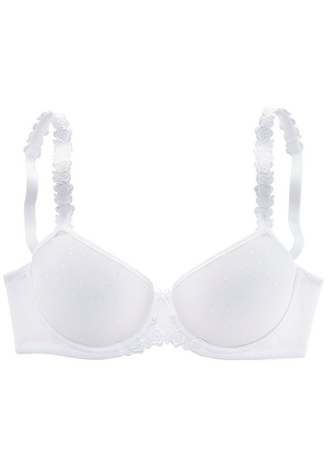 LASCANA Schalen-BH, Dirndl-BH, Bügel-BH mit verzierten Trägern, Dessous – Bild 2 von 5