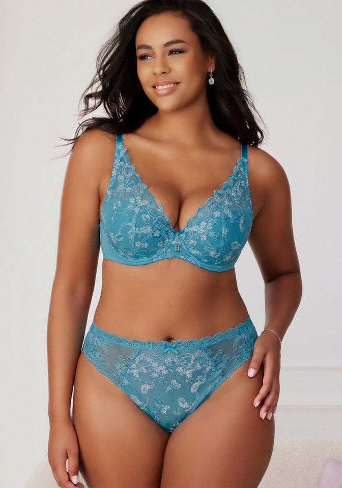 LASCANA Schalen-BH, Bügel-BH, Spitzen-BH, als Dessous-Set kombinierbar in High-Apex-Schnittform, große Größen, sexy Dessous Damen – Bild 4 von 5