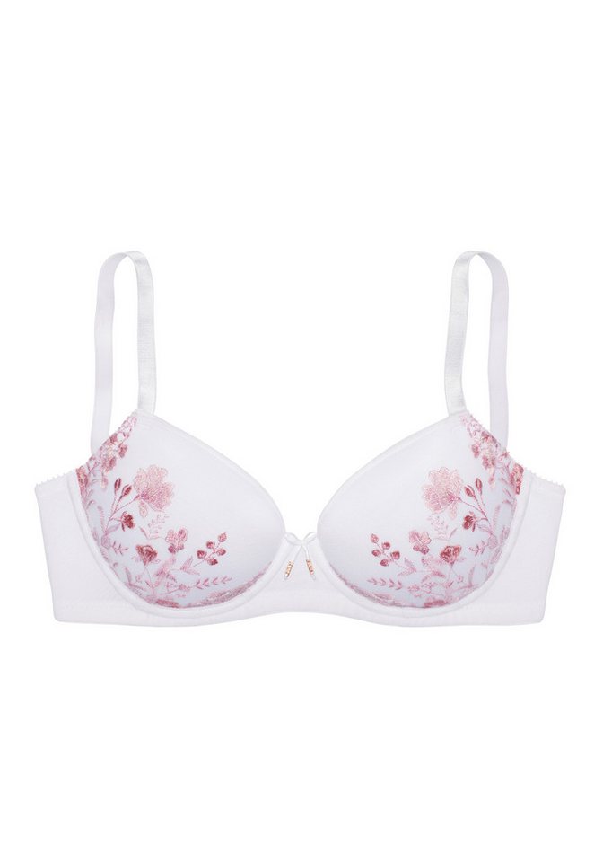LASCANA Schalen-BH Bügel-BH, Maria Edle Stickerei-Spitze mit Blumen, als Dessous-Set kombinierbar – Bild 2 von 5
