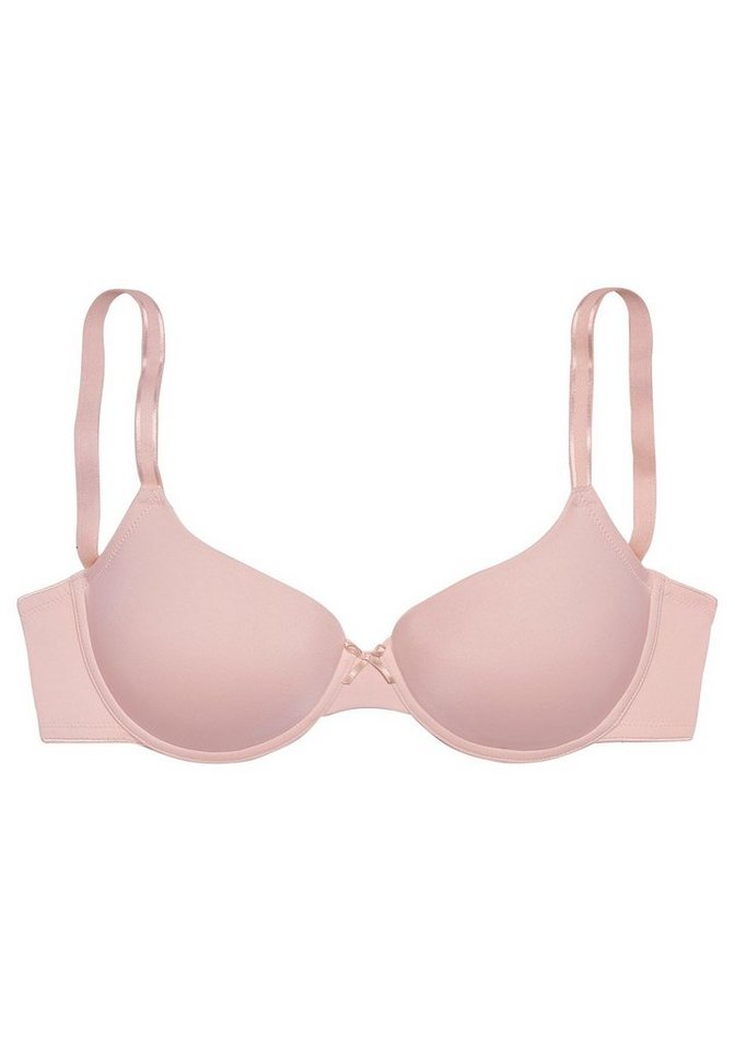 LASCANA Schalen-BH, T-Shirt-BH, Bügel-BH, Ela - perfect basic aus seidiger Microfaser, bequemer BH, große Größen – Bild 2 von 5