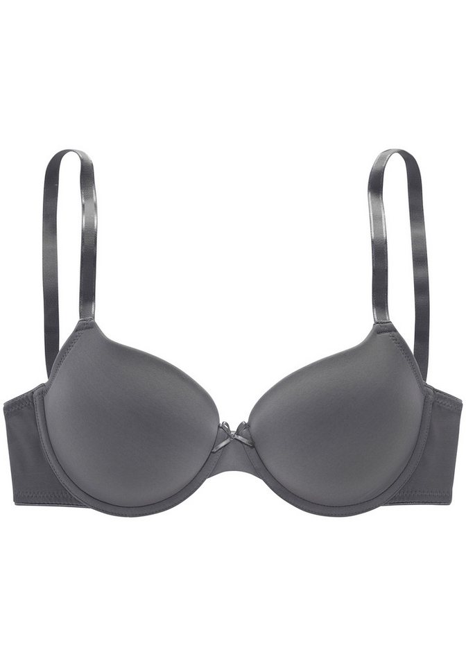 LASCANA Schalen-BH, T-Shirt-BH, Bügel-BH, Ela - perfect basic aus seidiger Microfaser, bequemer BH, große Größen – Bild 2 von 5