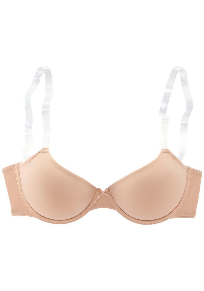 LASCANA Schalen-BH, T-Shirt-BH, Dirndl-BH, Ela mit transparenten Trägern, mit Bügel, Sommer, bequemer BH – Bild 2 von 5