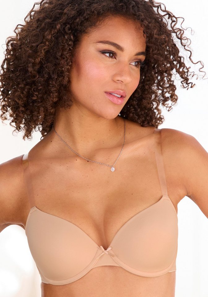 LASCANA Schalen-BH, T-Shirt-BH, Dirndl-BH, Ela mit transparenten Trägern, mit Bügel, Sommer, bequemer BH – Bild 3 von 5
