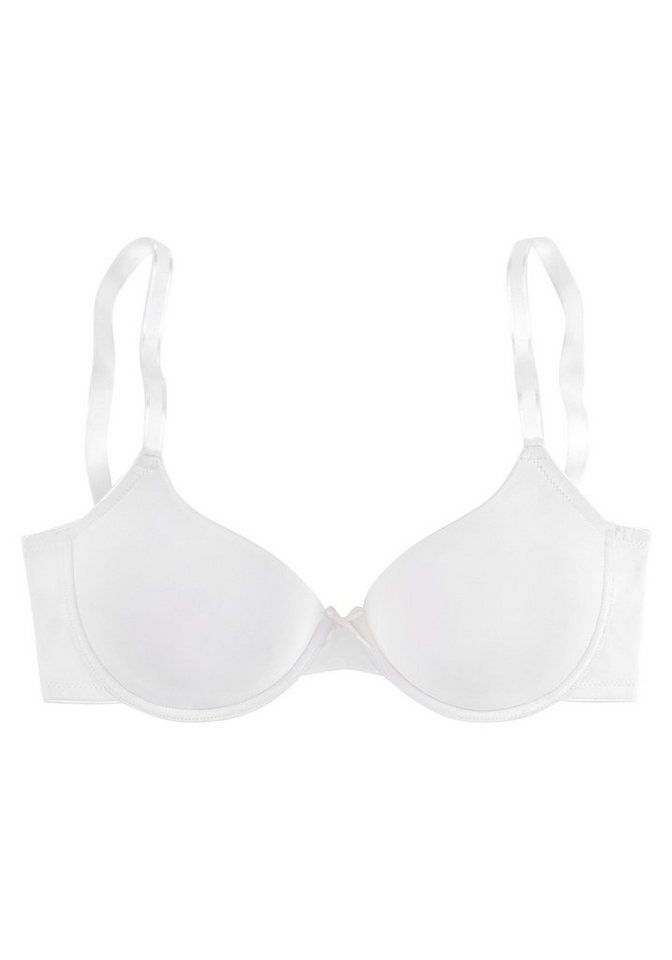 LASCANA Schalen-BH, T-Shirt-BH, Bügel-BH, Ela - perfect basic aus seidiger Microfaser, bequemer BH, große Größen – Bild 2 von 5