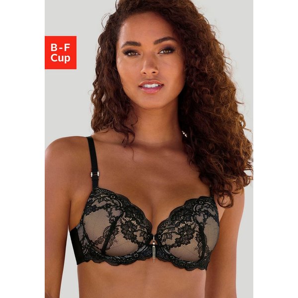 LASCANA Schalen-BH, BH mit Bügel, Spitzen-BH, als Dessous-Set kombinierbar sexy Unterwäsche, sexy Dessous, Reizwäsche Damen