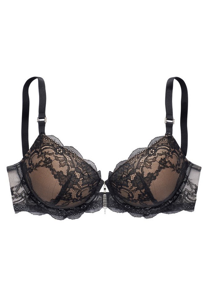 LASCANA Schalen-BH, BH mit Bügel, Spitzen-BH, als Dessous-Set kombinierbar sexy Unterwäsche, sexy Dessous, Reizwäsche Damen – Bild 2 von 4