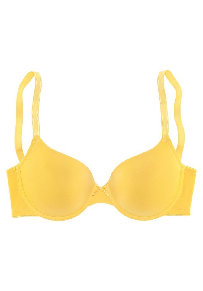LASCANA Schalen-BH, T-Shirt-BH, Bügel-BH, Ela - perfect basic aus seidiger Microfaser, bequemer BH, große Größen – Bild 2 von 5