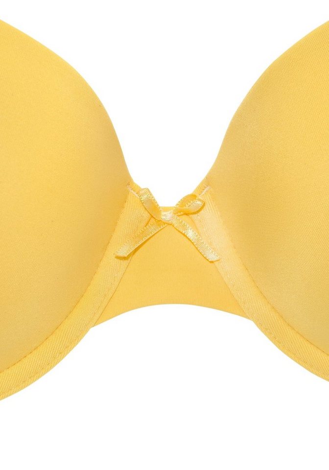 LASCANA Schalen-BH, T-Shirt-BH, Bügel-BH, Ela - perfect basic aus seidiger Microfaser, bequemer BH, große Größen – Bild 4 von 5