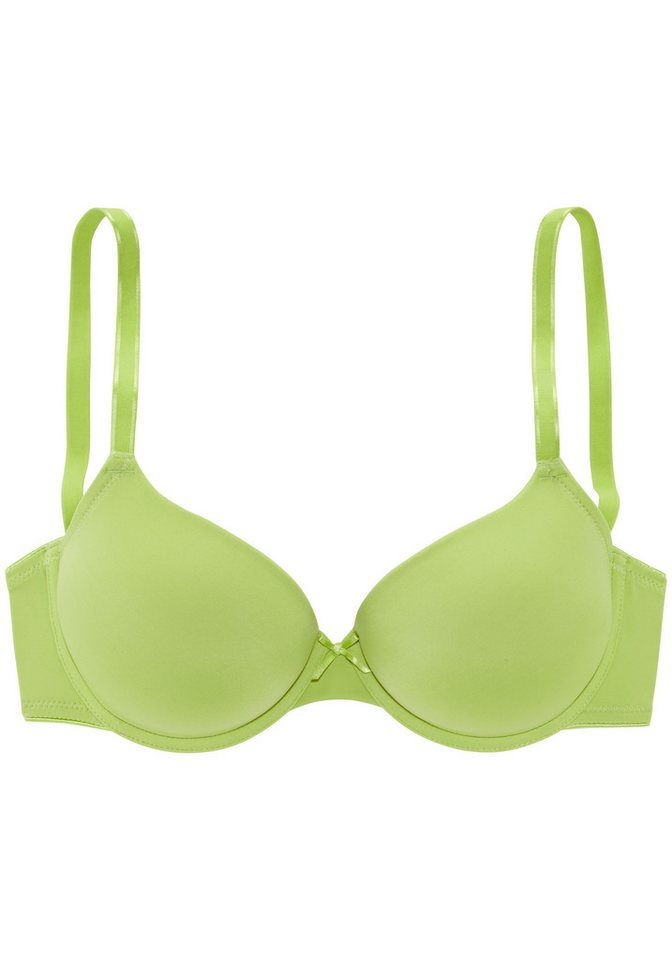 LASCANA Schalen-BH, T-Shirt-BH, Bügel-BH, Ela - perfect basic aus seidiger Microfaser, bequemer BH, große Größen – Bild 2 von 5
