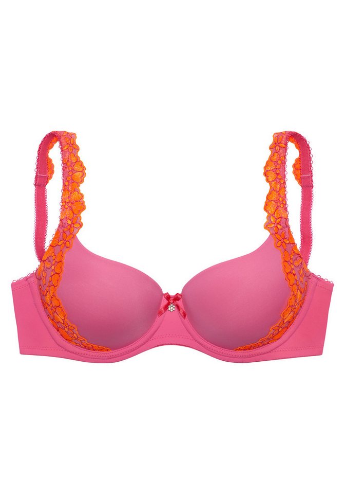 LASCANA Schalen-BH, BH mit Bügel, Dirndl-BH, Wanda mit seitlicher Stickerei Spitze, als Dessous-Set kombinierbar – Bild 2 von 5
